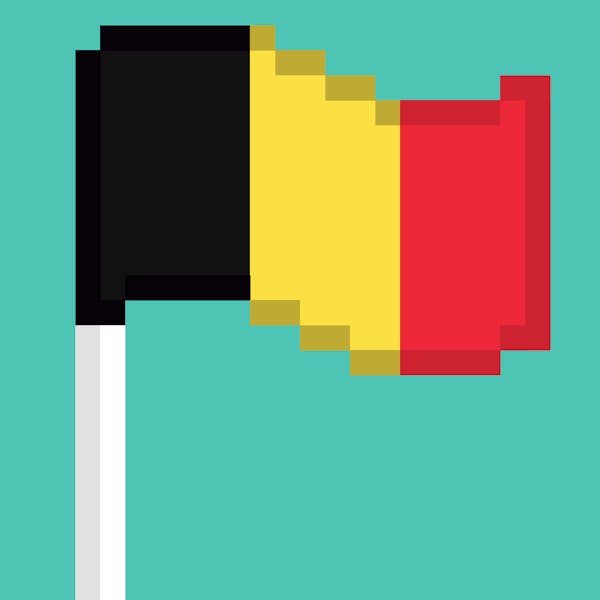 8 Bit Crypto Flags - Belgium 