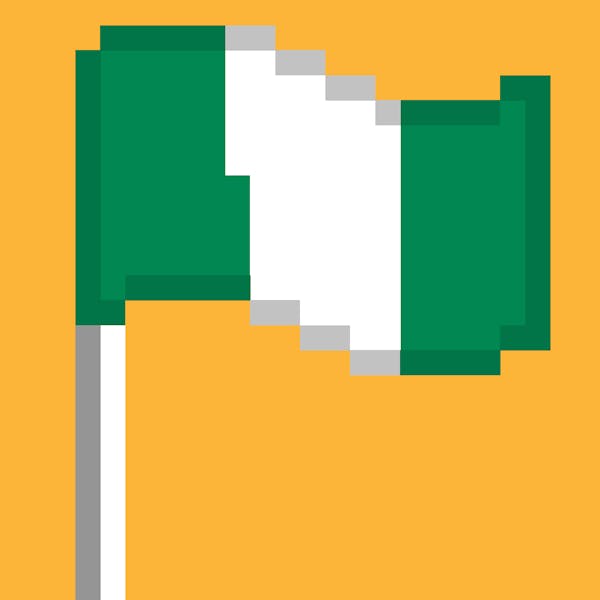 8 Bit Crypto Flags - Nigeria