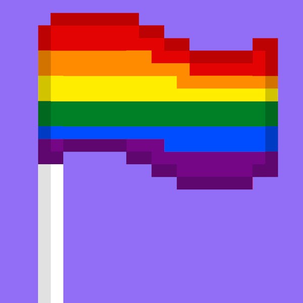 8 Bit Crypto Flags - Pride