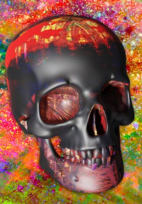 Luvcraft Art Skull #054
