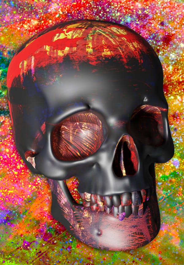 Luvcraft Art Skull #054