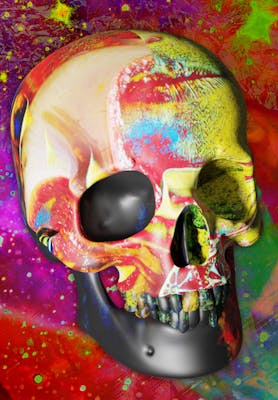 Luvcraft Art Skull #058