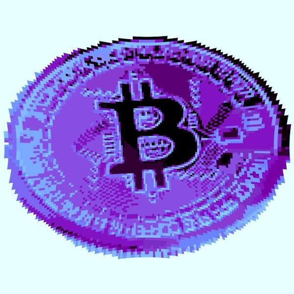 CryptoCoin - Purple Bitcoin