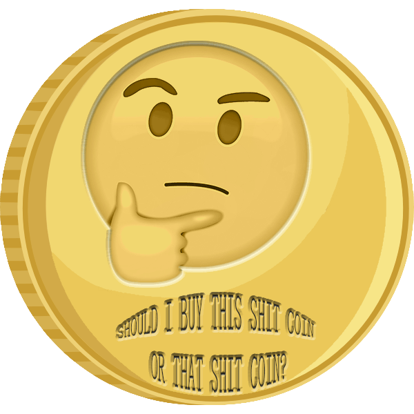 Cryptocurrency Emoji - Thinking Emoji