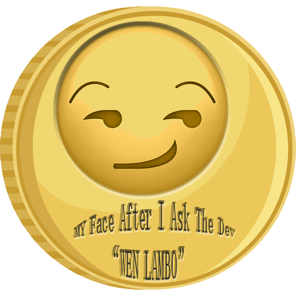 Cryptocurrency Emoji - Cheeky Smirk