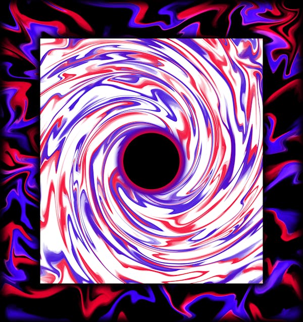 NFTART Transposed Dimensions Blackhole