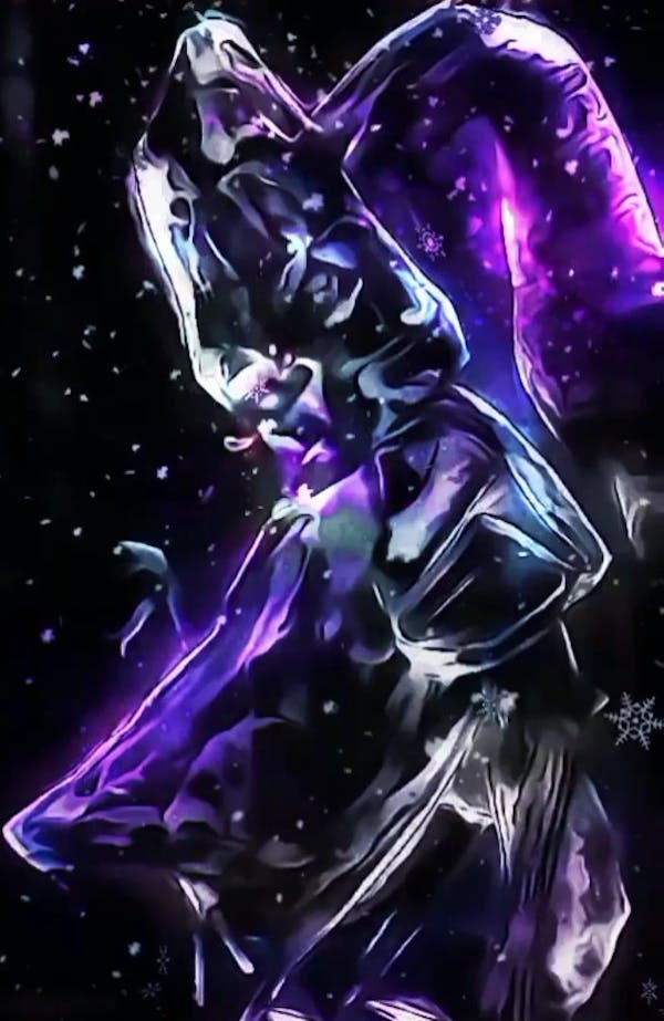 Dance of Snowflakes - purple
