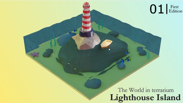 The World in terrarium First Edition #01 Lighthouse Island