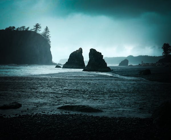A Moment On Ruby Beach During a Storm