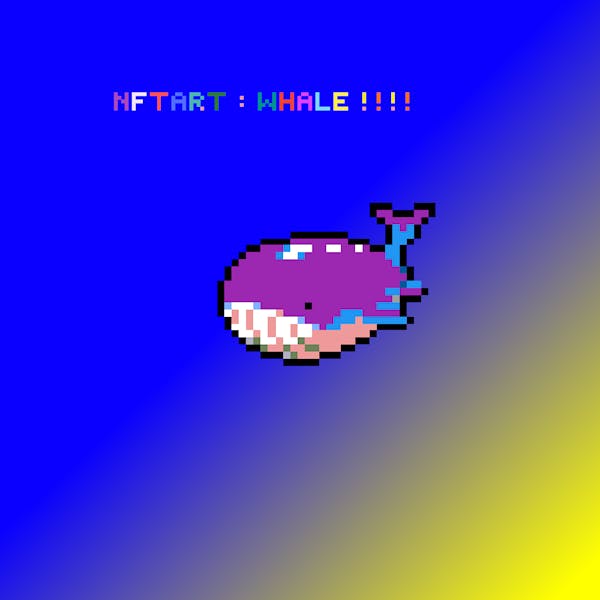 Pixel collection 7/44 NFTART whale 