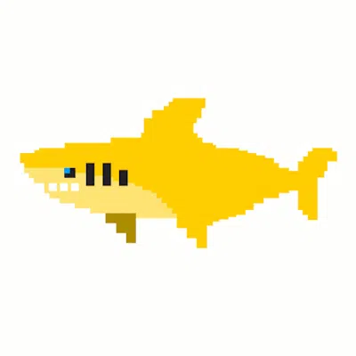 Golden Great White Shark