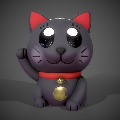 Maneki Neko - Black