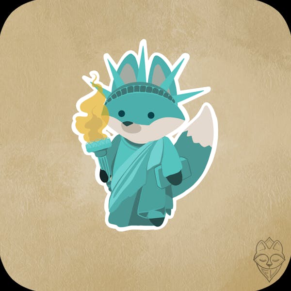CryptoFoxes #43 - Fox of Liberty