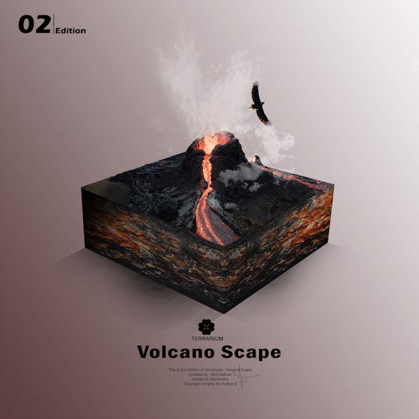 Terrarium (2) - Volcano Scape