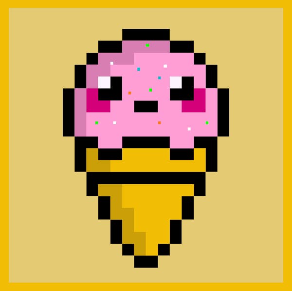 Pixel Snacks - Sprinkled Ice-Cream