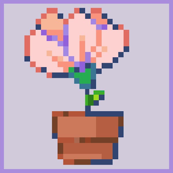 Pixel Plants  - Full Grown Flower