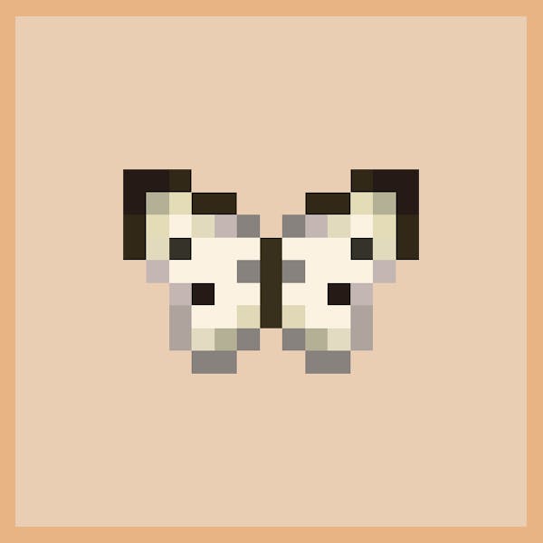 Pixel Butterflies - Small White
