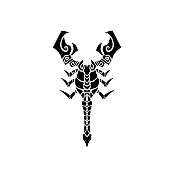 Tribal Scorpion Tattoo