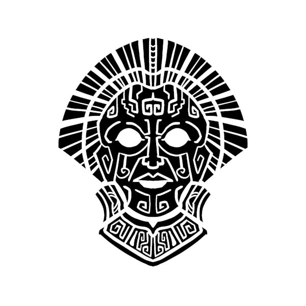 Tribal Random Mask Tattoo