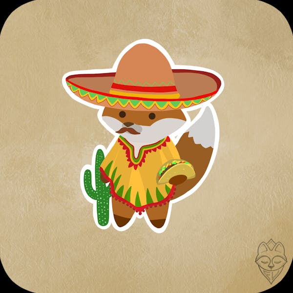 CryptoFoxes #124 - Mexican Fox