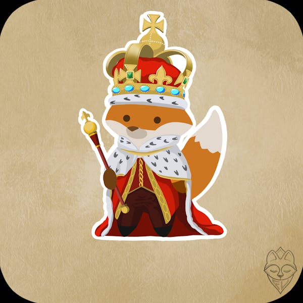 CryptoFoxes #196 - Fox King