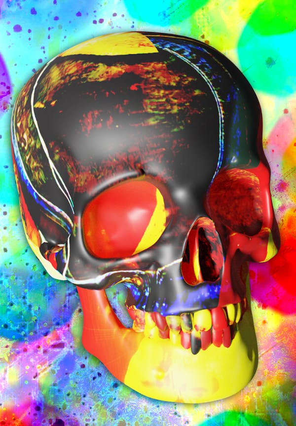Luvcraft Art Skull #061
