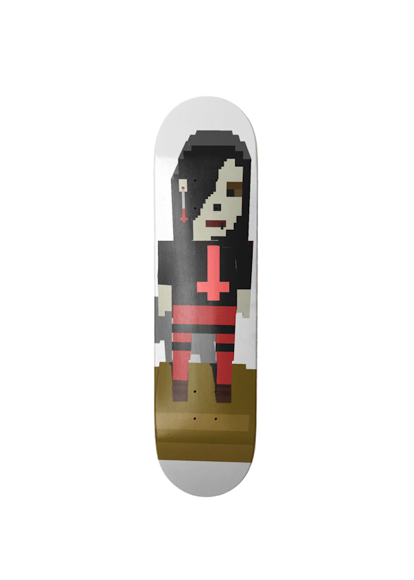 Limit Till Skateboard #16 "Gothtopic Girl"