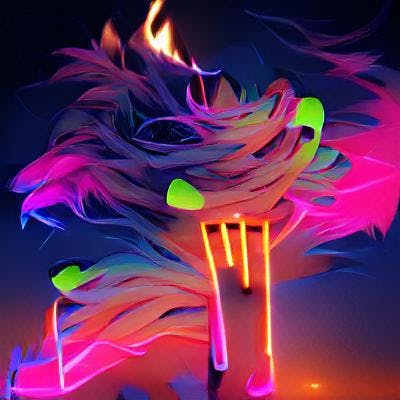 Neon Bonfire