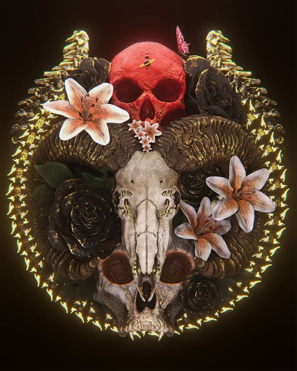 Suffering - The Skull Art Collection - Vibrant