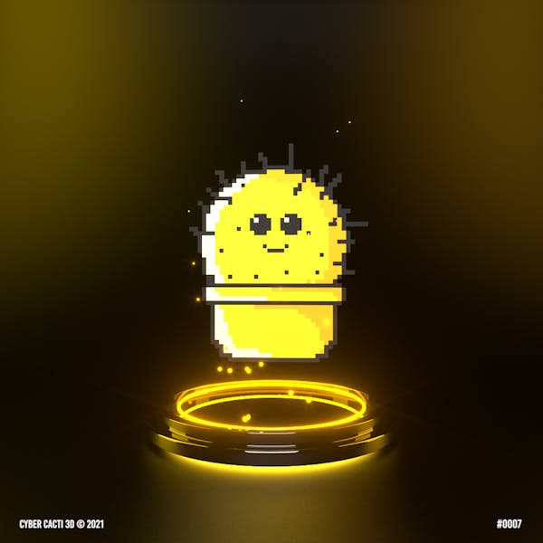 Cyber Cactus 3D #0007 : if life gives you lemons!