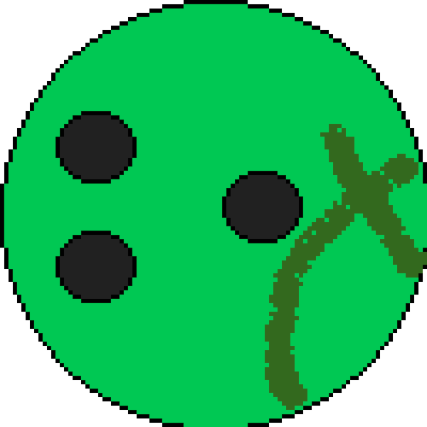 Bowling Ball #1 - Green Cross
