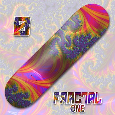 FRACTAL ONE - B (physical skateboard deck included)