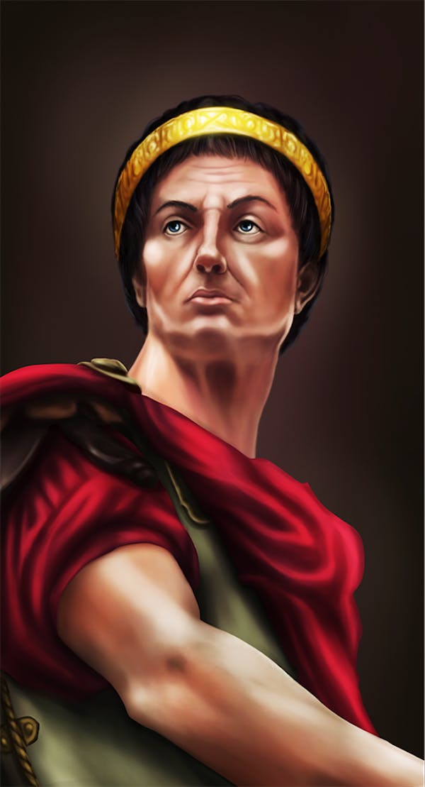 Julius Caesar digital art nft