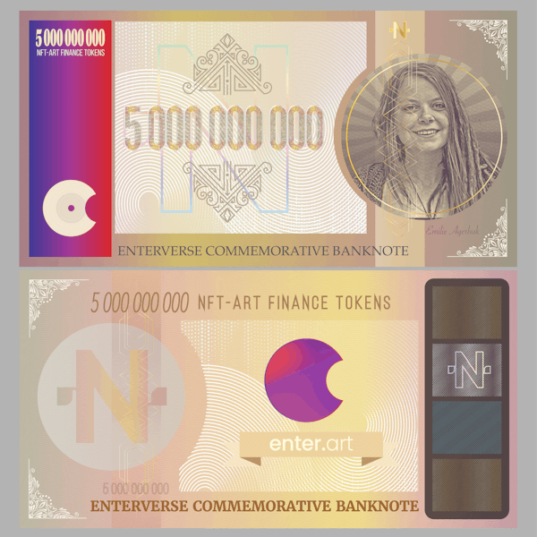 5000000000 NFT -ART Finance Banknote