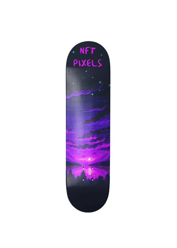 Limit Till Skateboard X NFTPixels #20 "Stargazed"