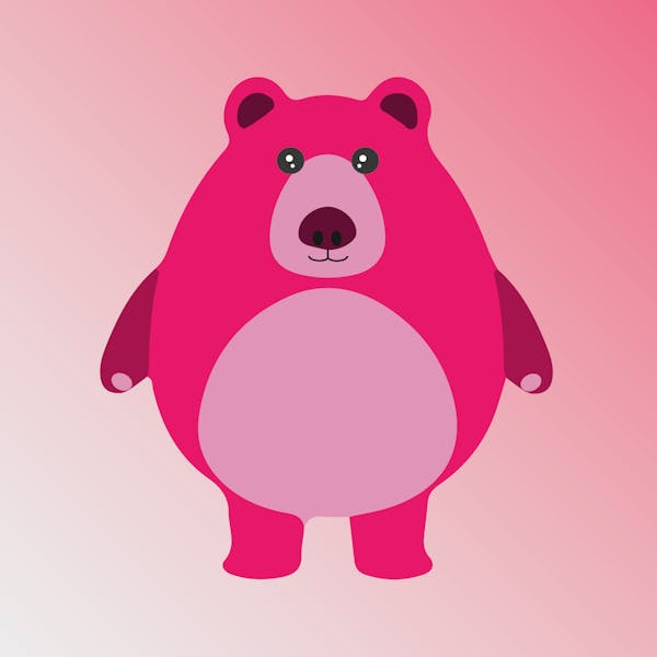 Fat Bear No.2 - #Pink