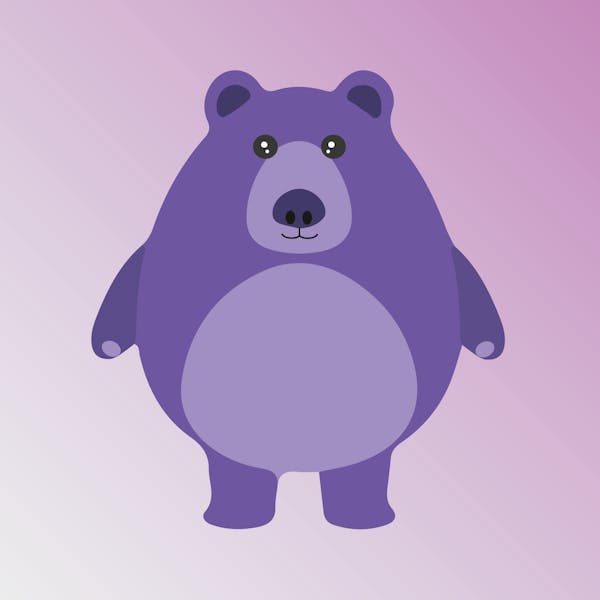 Fat Bear No.5 - #Purple