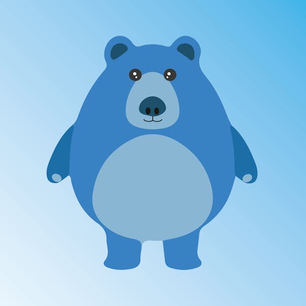 Fat Bear No.7 - #Blue