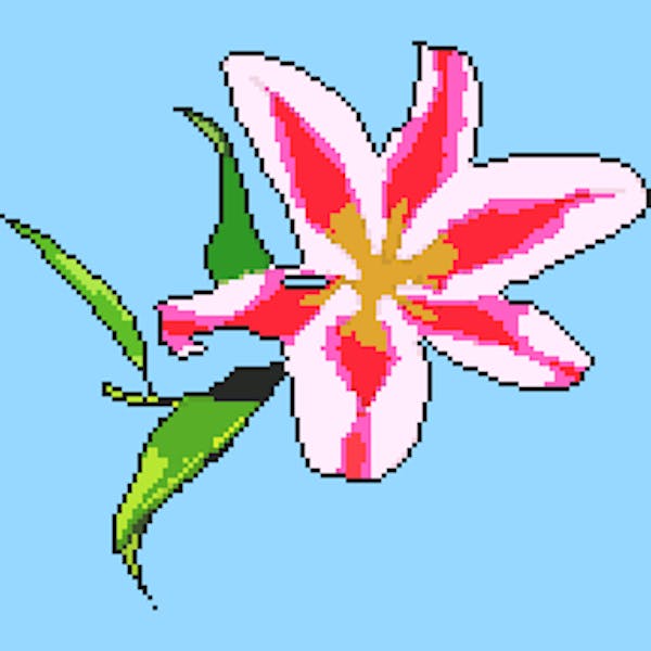Pixel Bouquet 1/10 Stargazer lily