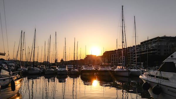 Sunset Over The Marina