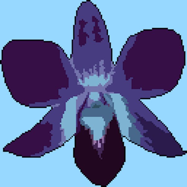 Pixel Bouquet 5/10 Galaxy Orchid