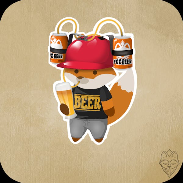 CryptoFoxes #277 - Beer Fox