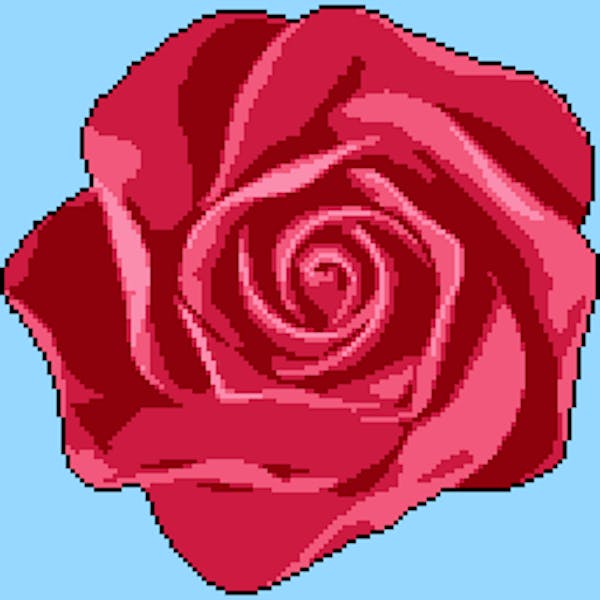 Pixel Bouquet 9/10 Rose