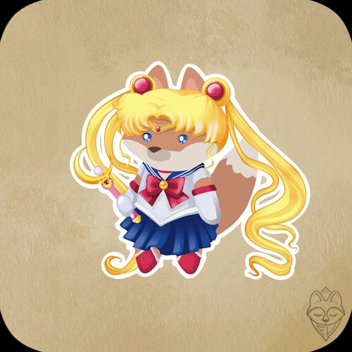 CryptoFoxes #291 - Sailor Moon Fox