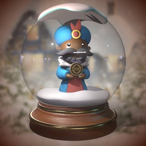 Toon Snow Globe #13 / Unique