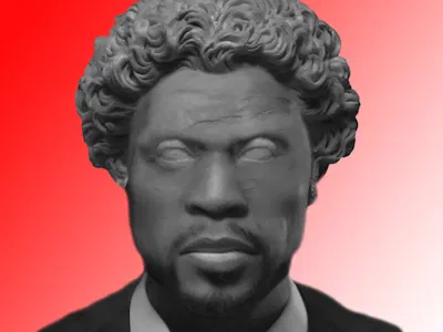 50Cent Marble Statue #2