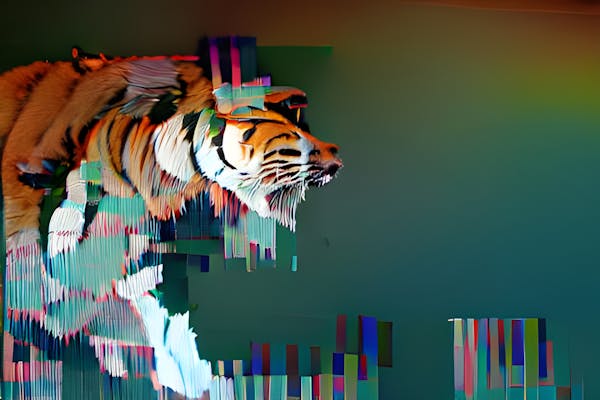 The Tiger (Glitched Animals #003)