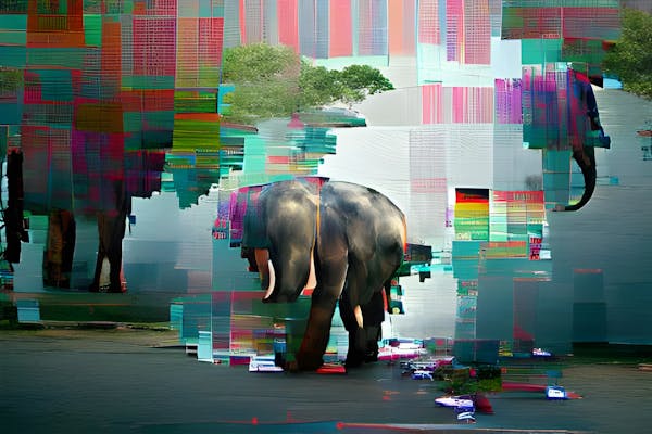 The Elephant (Glitched Animals #005)