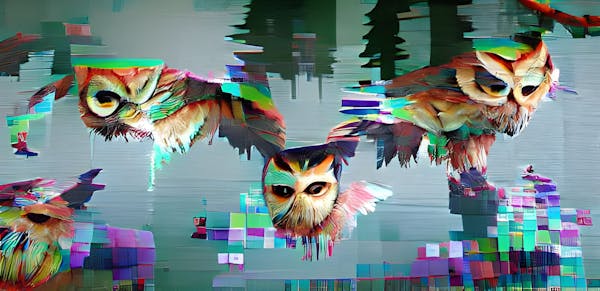 The Owl (Glitched Animals #013)