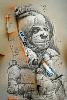 Sketches In Motion: Astronaut